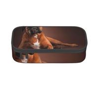 CMJSGG Perro Boxer Acostado Genial, Estuche para lápices, Estuche para lápices Estuche para lápices de Gran Capacidad Estuche para cosméticos