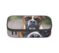 CMJSGG Perro Bóxer, Estuche para lápices, Estuche para lápices Estuche para lápices de Gran Capacidad Estuche para cosméticos