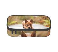 CMJSGG Perro Chihuahua, Estuche para lápices, Estuche para lápices Estuche para lápices de Gran Capacidad Estuche para cosméticos