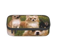 CMJSGG Perro Chihuahua, Estuche para lápices, Estuche para lápices Estuche para lápices de Gran Capacidad Estuche para cosméticos
