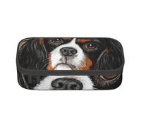 CMJSGG Perro de Regalo Cavalier King Charles Spaniel, Estuche para lápices, Estuche para lápices Estuche para lápices de Gran Capacidad Estuche para cosméticos