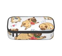 CMJSGG Perro Divertido Impreso, Estuche para lápices, Estuche para lápices Estuche para lápices de Gran Capacidad Estuche para cosméticos