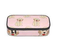 CMJSGG Perro Labrador Golden Retriever, Estuche para lápices, Estuche para lápices Estuche para lápices de Gran Capacidad Estuche para cosméticos