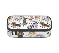 CMJSGG Perro Lindo Cachorro, Estuche para lápices, Estuche para lápices Estuche para lápices de Gran Capacidad Estuche para cosméticos