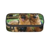CMJSGG Perro Pastor alemán Mascota Lindo Colorido, Estuche para lápices, Estuche para lápices Estuche para lápices de Gran Capacidad Estuche para cosméticos