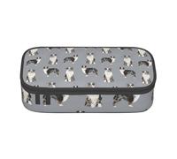 CMJSGG Perro Pastor Australiano Blue Merle Sencillo Gris, Estuche para lápices, Estuche para lápices Estuche para lápices de Gran Capacidad Estuche para cosméticos