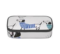 CMJSGG Perro Salchicha de Dibujos Animados, Estuche para lápices, Estuche para lápices Estuche para lápices de Gran Capacidad Estuche para cosméticos