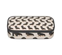 CMJSGG Perro Salchicha, Estuche para lápices, Estuche para lápices Estuche para lápices de Gran Capacidad Estuche para cosméticos