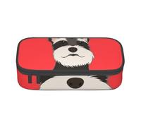 CMJSGG Perro Schnauzer Amigo, Estuche para lápices, Estuche para lápices Estuche para lápices de Gran Capacidad Estuche para cosméticos