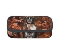 CMJSGG Perros Boxer Otoño, Estuche para lápices, Estuche para lápices Estuche para lápices de Gran Capacidad Estuche para cosméticos