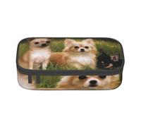 CMJSGG Perros Chihuahua bebé, Estuche para lápices, Estuche para lápices Estuche para lápices de Gran Capacidad Estuche para cosméticos