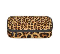 CMJSGG Piel con Estampado Animal de Leopardo, Estuche para lápices, Estuche para lápices Estuche para lápices de Gran Capacidad Estuche para cosméticos