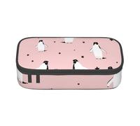 CMJSGG Pingüinos Estrellas Ave Marina, Estuche para lápices, Estuche para lápices Estuche para lápices de Gran Capacidad Estuche para cosméticos