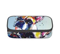 CMJSGG Pintura Bulldog Francés, Estuche para lápices, Estuche para lápices Estuche para lápices de Gran Capacidad Estuche para cosméticos