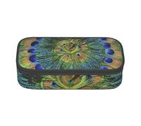 CMJSGG Plumas de Pavo Real de Moda, Estuche para lápices, Estuche para lápices Estuche para lápices de Gran Capacidad Estuche para cosméticos
