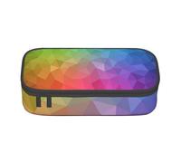 CMJSGG Poligonal Multicolor Que consiste en triángulos Arco Iris, Estuche para lápices, Estuche para lápices Estuche para lápices de Gran Capacidad Estuche para cosméticos