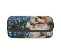 CMJSGG Primer Plano de Shih Tzu, Estuche para lápices, Estuche para lápices Estuche para lápices de Gran Capacidad Estuche para cosméticos