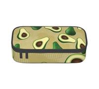 CMJSGG Punto Aguacate Marrón, Estuche para lápices, Estuche para lápices Estuche para lápices de Gran Capacidad Estuche para cosméticos