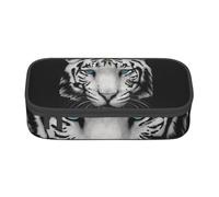 CMJSGG Pupila Azul Tigre Blanco, Estuche para lápices, Estuche para lápices Estuche para lápices de Gran Capacidad Estuche para cosméticos