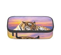 CMJSGG Relajarse Tigre, Estuche para lápices, Estuche para lápices Estuche para lápices de Gran Capacidad Estuche para cosméticos
