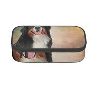 CMJSGG Retrato de Perro de montaña bernés de Raza Divertida, Estuche para lápices, Estuche para lápices Estuche para lápices de Gran Capacidad Estuche para cosméticos
