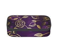 CMJSGG Rosa Dorada-Púrpura, Estuche para lápices, Estuche para lápices Estuche para lápices de Gran Capacidad Estuche para cosméticos