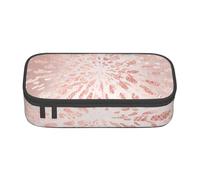 CMJSGG Rosa Oro Rosa Rubor Trazos Dorados Rayas Brillo, Estuche para lápices, Estuche para lápices Estuche para lápices de Gran Capacidad Estuche para cosméticos