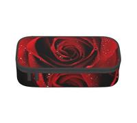 CMJSGG Rosa roja, Estuche para lápices, Estuche para lápices Estuche para lápices de Gran Capacidad Estuche para cosméticos