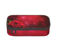 CMJSGG Rosa roja Impresa., Estuche para lápices, Estuche para lápices Estuche para lápices de Gran Capacidad Estuche para cosméticos