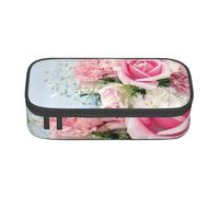 CMJSGG Rosas Flores Rosadas, Estuche para lápices, Estuche para lápices Estuche para lápices de Gran Capacidad Estuche para cosméticos