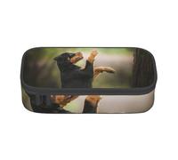 CMJSGG Rottweiler Bosque Mascotas Cachorro Perros Bokeh, Estuche para lápices, Estuche para lápices Estuche para lápices de Gran Capacidad Estuche para cosméticos
