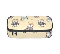 CMJSGG Shiba inu japonés, Estuche para lápices, Estuche para lápices Estuche para lápices de Gran Capacidad Estuche para cosméticos