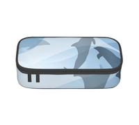 CMJSGG Silueta de pez delfín, Estuche para lápices, Estuche para lápices Estuche para lápices de Gran Capacidad Estuche para cosméticos