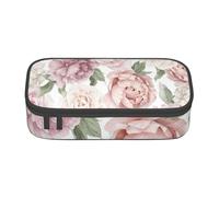 CMJSGG Temporada De Primavera Flores Rosadas Florales, Estuche para lápices, Estuche para lápices Estuche para lápices de Gran Capacidad Estuche para cosméticos