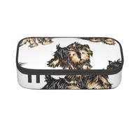 CMJSGG Terrier de Yorkshire, Estuche para lápices, Estuche para lápices Estuche para lápices de Gran Capacidad Estuche para cosméticos
