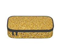 CMJSGG Textura de Brillo Dorado, Estuche para lápices, Estuche para lápices Estuche para lápices de Gran Capacidad Estuche para cosméticos