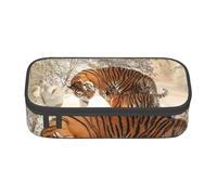 CMJSGG Tigre Bebé Familia De Tigres Joven, Estuche para lápices, Estuche para lápices Estuche para lápices de Gran Capacidad Estuche para cosméticos