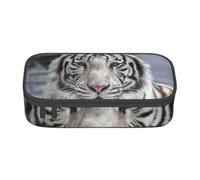 CMJSGG Tigre Blanco, Estuche para lápices, Estuche para lápices Estuche para lápices de Gran Capacidad Estuche para cosméticos