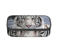 CMJSGG Tigre Blanco, Estuche para lápices, Estuche para lápices Estuche para lápices de Gran Capacidad Estuche para cosméticos