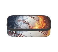 CMJSGG Una Imagen de una Pelota de béisbol en Agua y Fuego., Estuche para lápices, Estuche para lápices Estuche para lápices de Gran Capacidad Estuche para cosméticos
