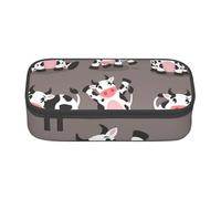 CMJSGG Vaca Linda de la Historieta Impresa, Estuche para lápices, Estuche para lápices Estuche para lápices de Gran Capacidad Estuche para cosméticos