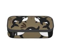 CMJSGG Vida Marina Ballena Gracioso Pez Grande Océano Animal, Estuche para lápices, Estuche para lápices Estuche para lápices de Gran Capacidad Estuche para cosméticos