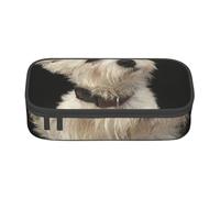 CMJSGG West Highland Terrier con Collar, Estuche para lápices, Estuche para lápices Estuche para lápices de Gran Capacidad Estuche para cosméticos