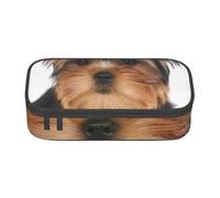 CMJSGG Yorkshire Terrier se Encuentra en Blanco, Estuche para lápices, Estuche para lápices Estuche para lápices de Gran Capacidad Estuche para cosméticos