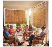 CMJYMX Cortinas Bambu Exterior, Persianas Enrollables De Caña, Tienen Protección UV Y Son Impermeables para Porches, Patios, Jardines Y Ventanas(120x210CM/47x82IN(WxH))