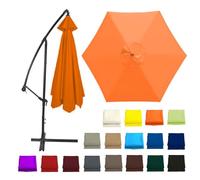 CMJYMX Tela De Repuesto Para Paraguas, 6/8 Varillas 200cm 215cm 230cm 250cm 270cm 280cm 300cm 330cm 350cm 400cm Toldo De Recambio De Sombrilla(Orange,6 RIBS: 270CM/8.8FT)