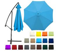 CMJYMX Tela De Repuesto Para Paraguas, 6/8 Varillas 200cm 215cm 230cm 250cm 270cm 280cm 300cm 330cm 350cm 400cm Toldo De Recambio De Sombrilla(Lake,6 RIBS: 200CM/6.5FT)