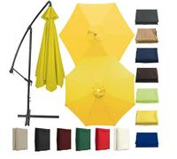 CMJYMX Toldo De Repuesto Para Sombrilla De Patio, Impermeable Cubierta De Repuesto Para Sombrilla 200cm 215cm 230cm 250cm 270cm 280cm 300cm 330cm 350cm 400cm(Yellow,8 RIBS: 250CM/8.2FT)