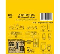 CMK 129-4433 - 1:48 A-36/P-51/P-51A MUSTANG Cabina - Nuevo
