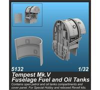 CMK 129-5132-1 :3 2 Tempestad Mk.v Fuselage Fuel And Aceite Tanques - Nuevo